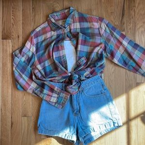 High Waisted Mom Jean Shorts